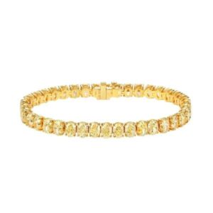 Lumen & Co. Fancy Yellow Oval Cut Line Bracelet