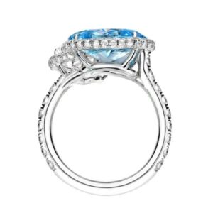 Alternative view of Lumen & Co. Oval Cut Diamond Toi et Moi Ring