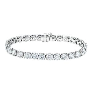 Lumen & Co. Fancy Round Cut Diamond Line Bracelet