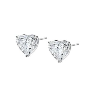Alternative view of Lumen & Co. Heart Diamond Studs